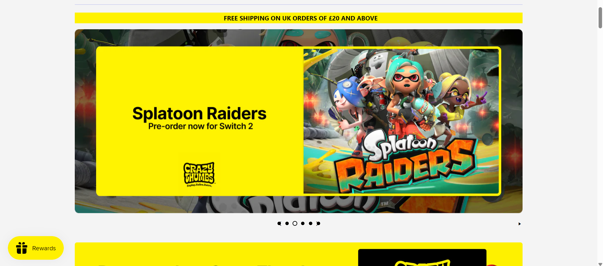 Crazy Thumbs Shopify website screenshot 3